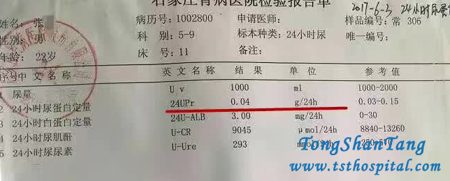24h UPr Reduces and Ccr Increases In Nephrotic Syndrome